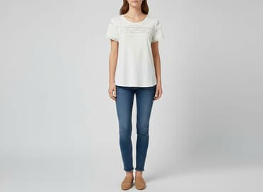 hm bluzki z krótkim rękawem: H&M, Bluzka damska, rozmiar XS — 6