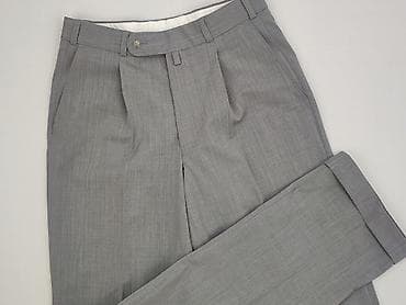 pull jeans: Męskie spodnie garniturowe MASS - Kolor: jasnoszary, delikatna — 1