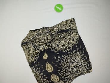 szerokie spodnie do kolan: Material trousers for women, size One size — 4