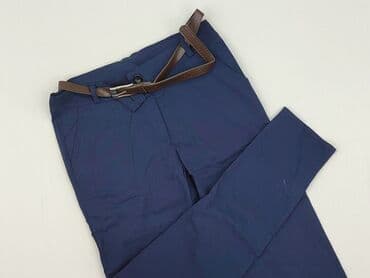 granatowe chinosy damskie: Spodnie materiałowe damskie, rozmiar L — 1