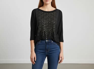 bluzka damska z nadrukiem: Жіноча блуза, розмір M — 1