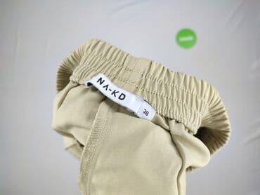 zara spodnie o kroju full length: NA-KD, Spodnie materiałowe damskie, rozmiar M — 4