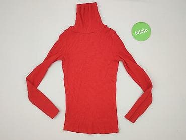 bluzki czerwone: Sinsay, Golf damski, rozmiar XS — 2