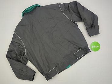 re.draft jackets: Męska kurtka pilotka/bomber w kolorze grafitowym z zieloną, pikowaną — 3
