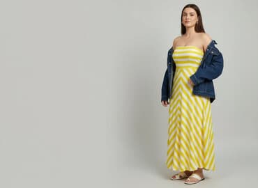 długa sukienka bez ramion: Sukienka damska, rozmiar L — 6