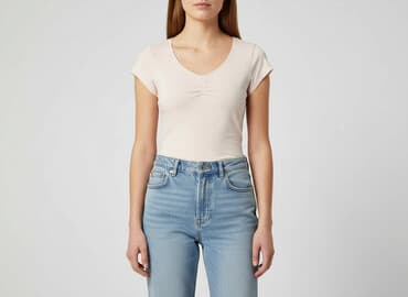 off pink t shirty: F&F, T-shirt damski, rozmiar L — 1