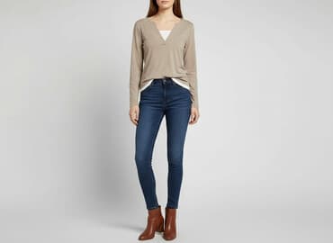 biale buty skarpetkowe: Soon, Bluzka damska, rozmiar S — 7