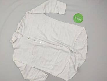 biała koszulka damska z długim rękawem: Koszula damska, rozmiar 2XL — 2