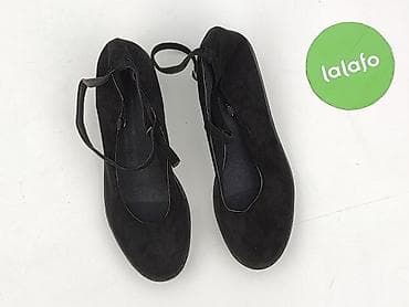 emel eobuwie: Czarne damskie czółenka na słupku z paskiem - Rozmiar: 41 (oznaczenie — 2