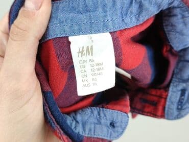 pluszowa kurtka z kapturem: Blouse, H&M, 12-18 months, condition - Very good — 4