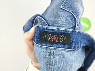 jeansy plus size wysoki stan: Spódnica damska, M — 4