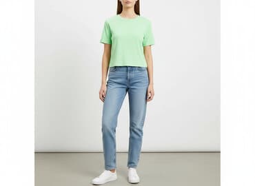 dark gren t shirty: Sinsay, T-shirt damski, rozmiar M — 1