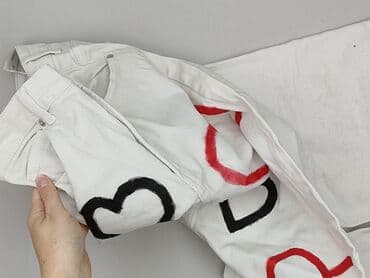 białe spodnie hello kitty: H&M Divided, Jeansy damskie, rozmiar M — 7