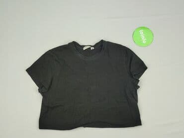 czarne t shirty basic: Stradivarius, T-shirt damski, rozmiar XS — 2