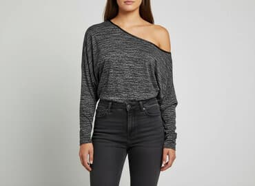 elegancka sukienka nietoperz: Bluzka damska, rozmiar XL — 1