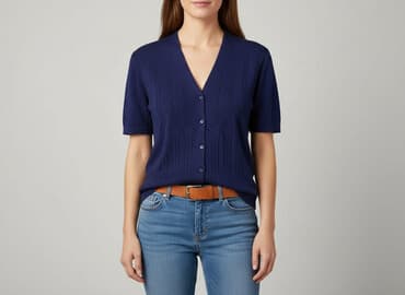 skladanie koszulki: Kardigan damski, M — 5