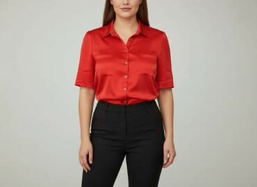 czerwone bluzki koszulowe: BM, Koszula damska, rozmiar 3XL — 6