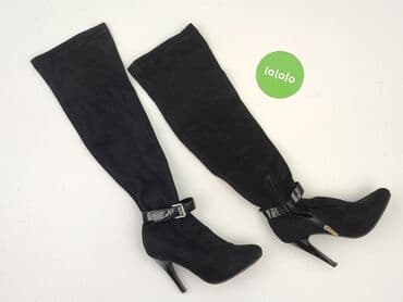 trampki do sukienki wieczorowej: High boots for women, 38, condition - Good — 2