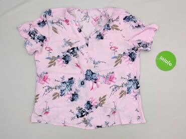 bluzka hawajska damska: Flamingo, Bluzka damska, rozmiar 2XL — 2