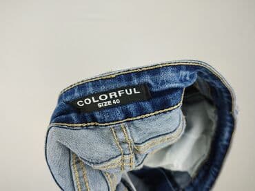 fioletowe jeansy damskie: Jeansy damskie, rozmiar L — 4