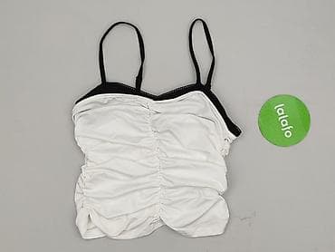 czarny top cropp: Top damski, rozmiar S — 2