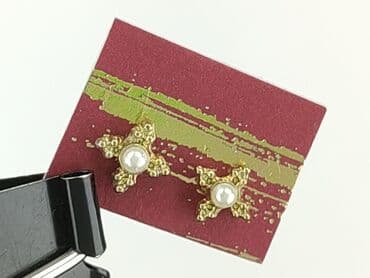 złote dodatki do zielonej sukienki: Earrings, Female, condition - Perfect — 5