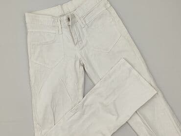 biale szerokie jeansy: Vertus, Jeansy damskie, rozmiar S — 1