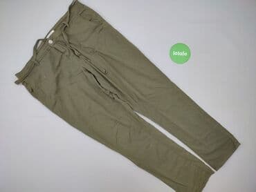 granatowe chinosy damskie: Promod, Spodnie materiałowe damskie, rozmiar 3XL — 2