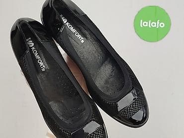 kozaki relax: Czarne damskie czółenka na koturnie But S Komfort Fit - Klasyczny — 6