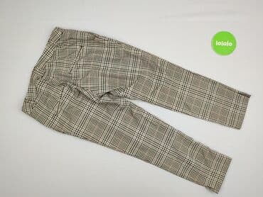 spodnie czerwone w kratę h m: H&M, Material trousers for women, size XS — 4