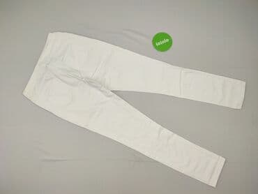 białe spodnie damskie mohito: Spodnie materiałowe damskie, rozmiar M — 3