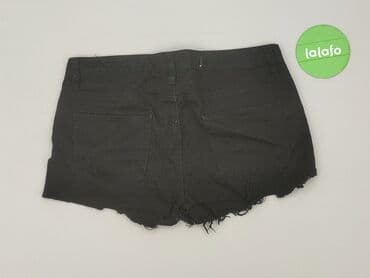 krótkie czarne skórzane spodenki: Szorty damskie, rozmiar M — 4