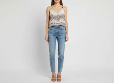 top z piórami mango: Vero Moda, Top damski, rozmiar S — 6