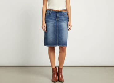 mango spódnice jeansowe midi: Spódnica damska, rozmiar M — 1