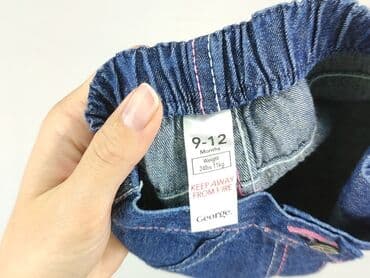 джинси h: Denim pants, George, 9-12 months, condition - Perfect — 4