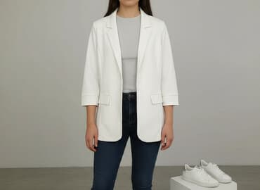 White, Women's blazer, size S