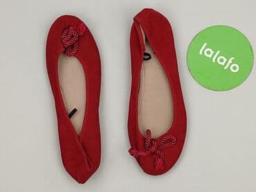 biale buty z kokardą: Ballerinas for women, size 37 — 3