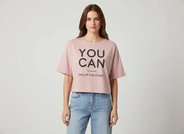 koszulka real rozowa: T-shirt damski, rozmiar M — 6