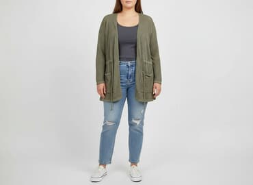 sweter z dużymi oczkami: C&A, Kardigan damski, XL — 6