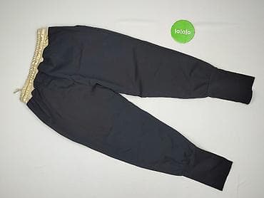 czarne cargo pull and bear: Italy Moda, Sweatpants for women, size M — 3