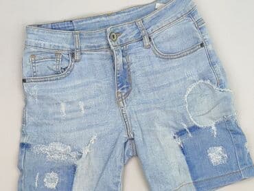 spodenki jeansowe z wysokim stanem pull and bear: Szorty damskie, rozmiar S — 1