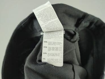 szerokie czarne spodnie sinsay: Spodnie materiałowe damskie, M — 5