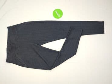legginsy woskowane wysoki stan: Material trousers for women, size S (EU 36) — 2