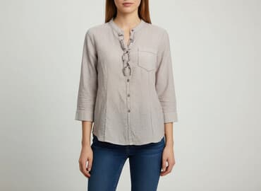 bluzki w szerokie pasy: Koszula damska, rozmiar S — 5