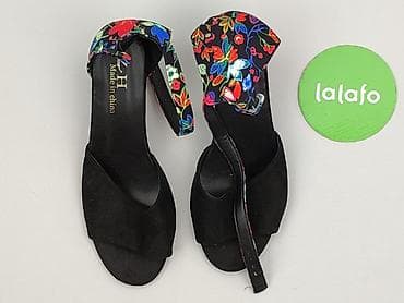 deichmann baleriny czarne: Sandały damskie, rozmiar 37 — 2