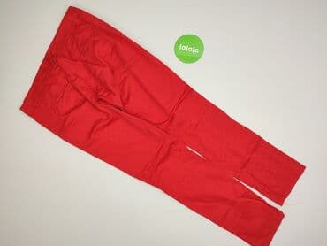 czerwone chinosy damskie: Spodnie materiałowe damskie, rozmiar L — 3