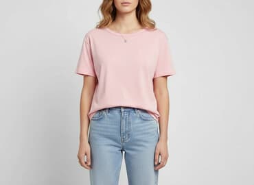 rozowa koszula w paski zara: Zara, T-shirt damski, rozmiar S — 1