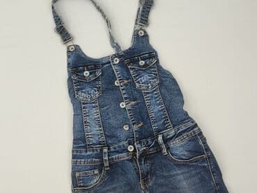 krótkie poszarpane spodenki: Ogrodniczki damskie, rozmiar S — 1