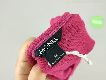 bluzka fuksja plus size: Monki, T-shirt damski, rozmiar XS — 4