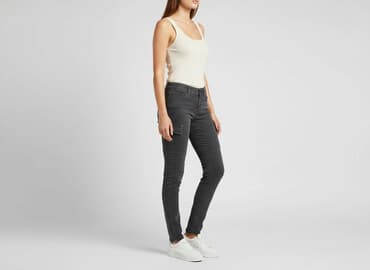 jeansy z asymetrycznym zapieciem: Noisy May, Jeansy damskie, rozmiar XS — 6